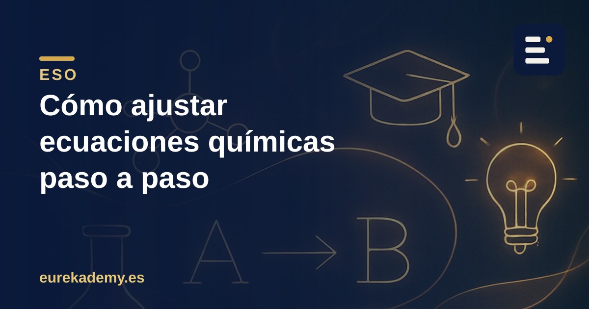 Cómo ajustar ecuaciones químicas paso a paso