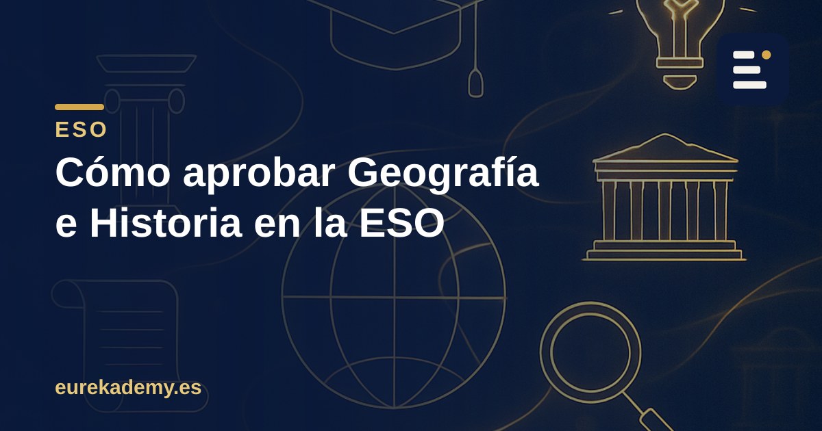 Cómo aprobar Geografía e Historia en la ESO sin ahogarte en fechas