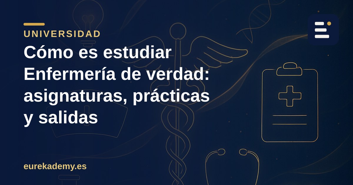 Cómo es estudiar Enfermería de verdad: asignaturas, prácticas y salidas