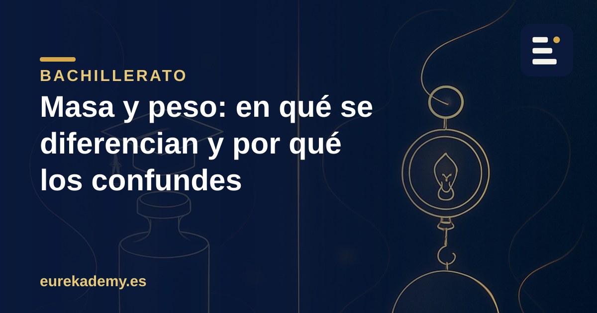 Masa y peso: en qué se diferencian y por qué los confundes