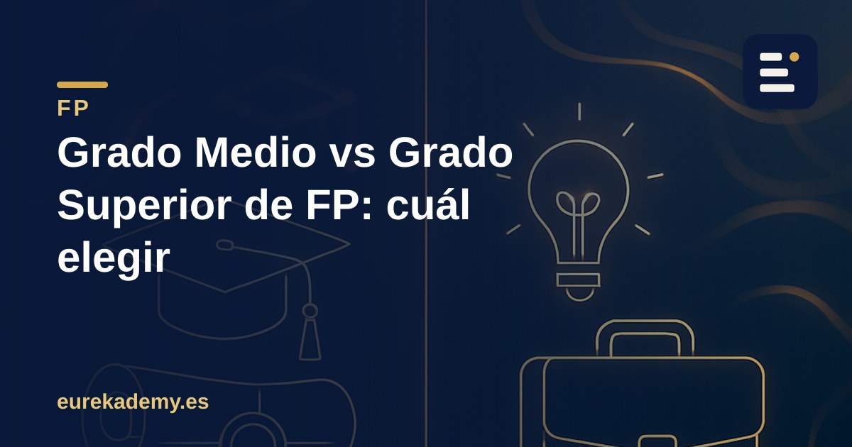 Grado Medio vs Grado Superior de FP: cuál elegir según de dónde vienes