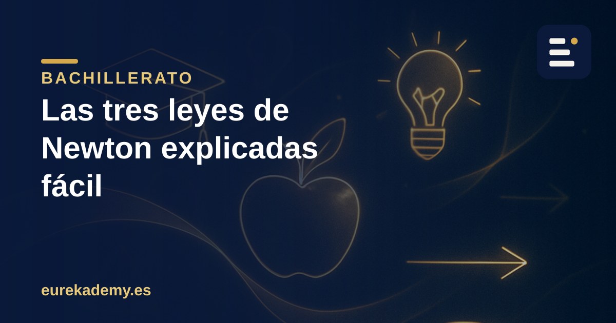 Las tres leyes de Newton explicadas fácil (con ejemplos)