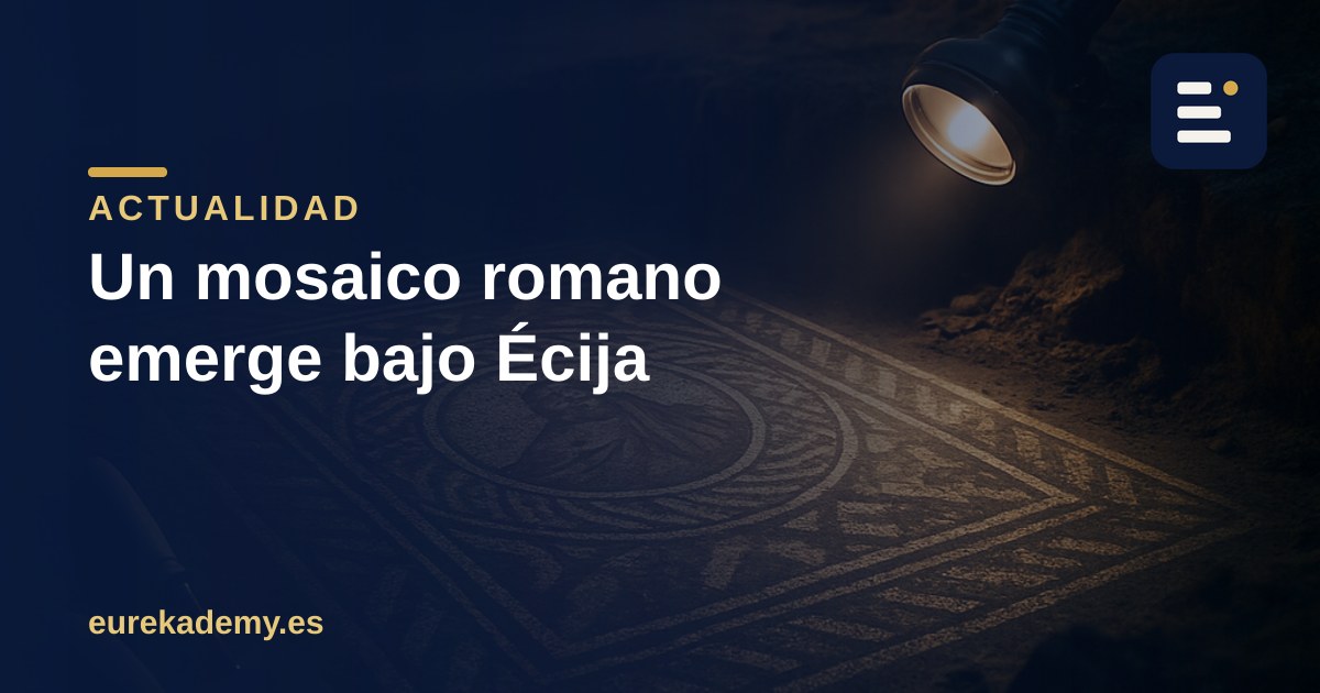 Un mosaico romano aparece en Écija: qué nos enseña sobre el latín