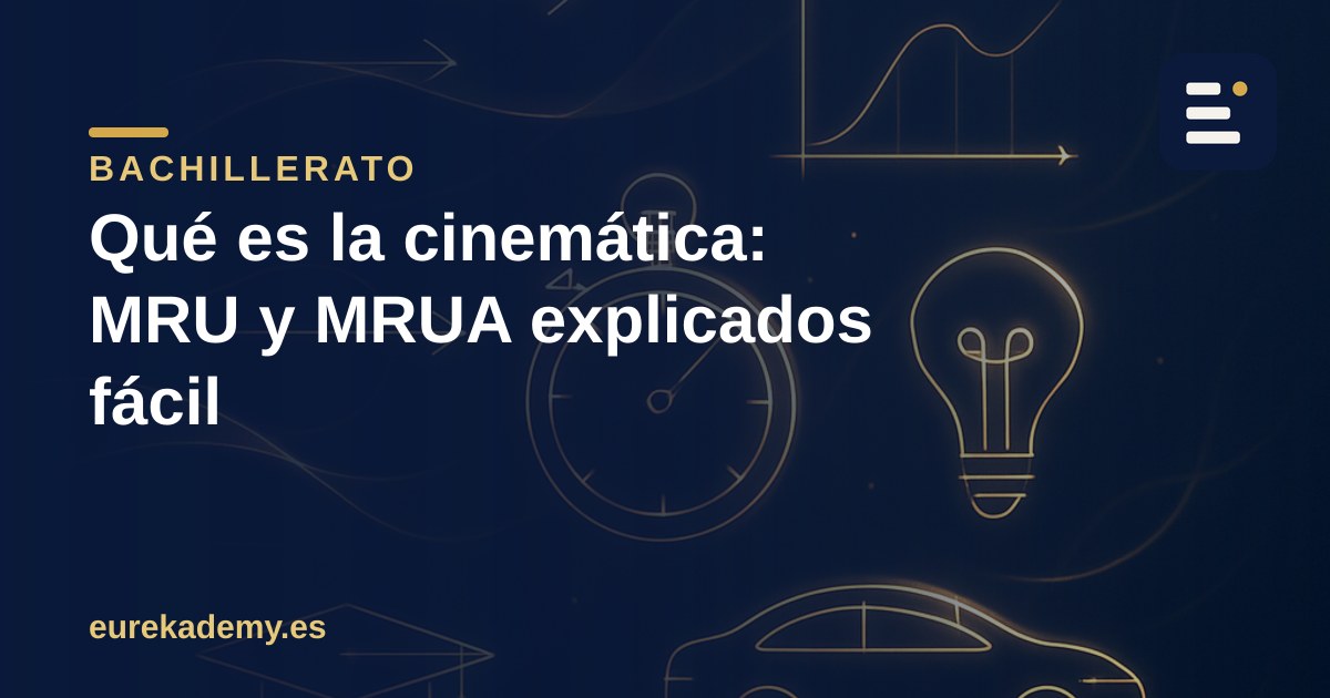 Qué es la cinemática: MRU y MRUA explicados fácil