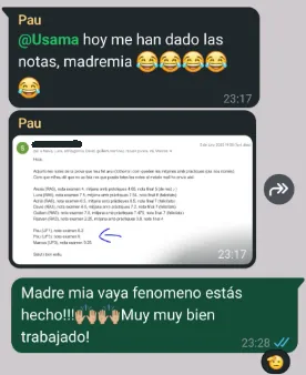 Opinión verificada - Éxito en programación e ingeniería informática con profesor particular