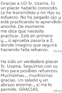 Experiencia estudiante - Mejora notable en química con profesor universitario online